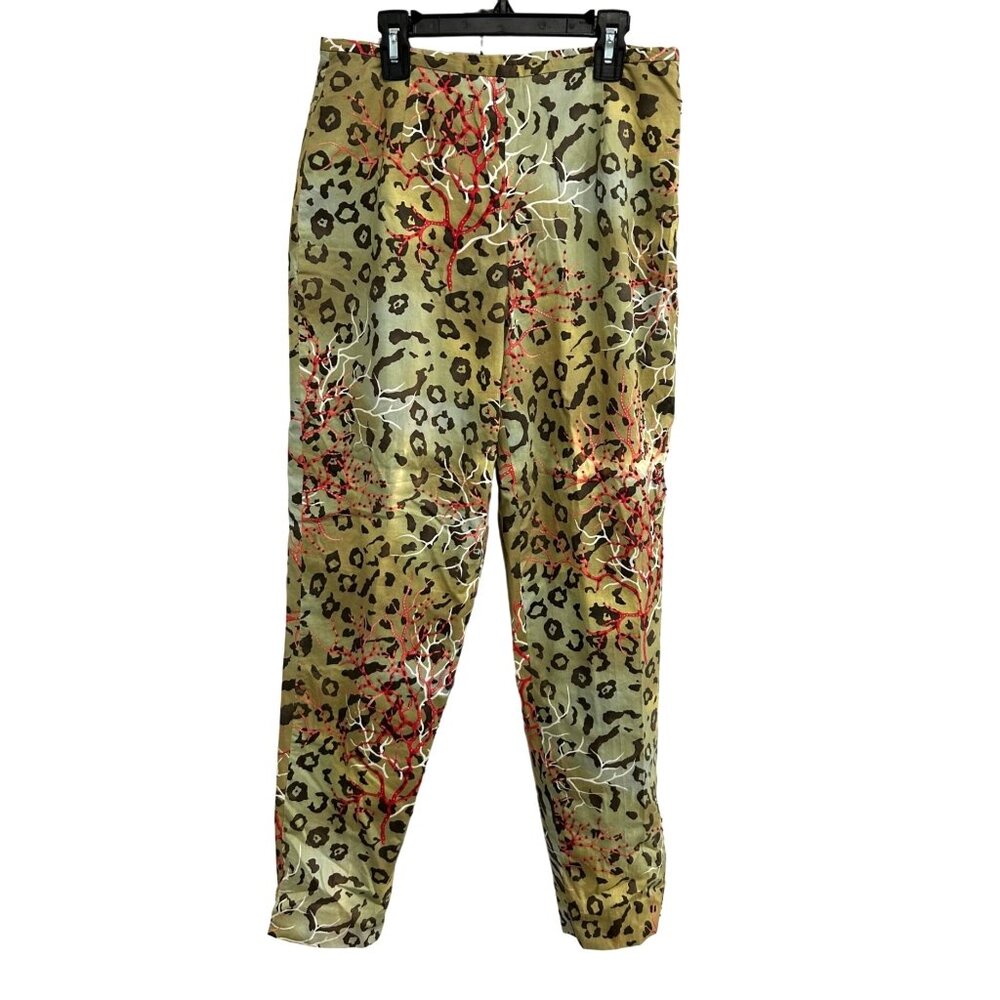 Silk Club Collection NWT Leopard Printed Pants Size 8